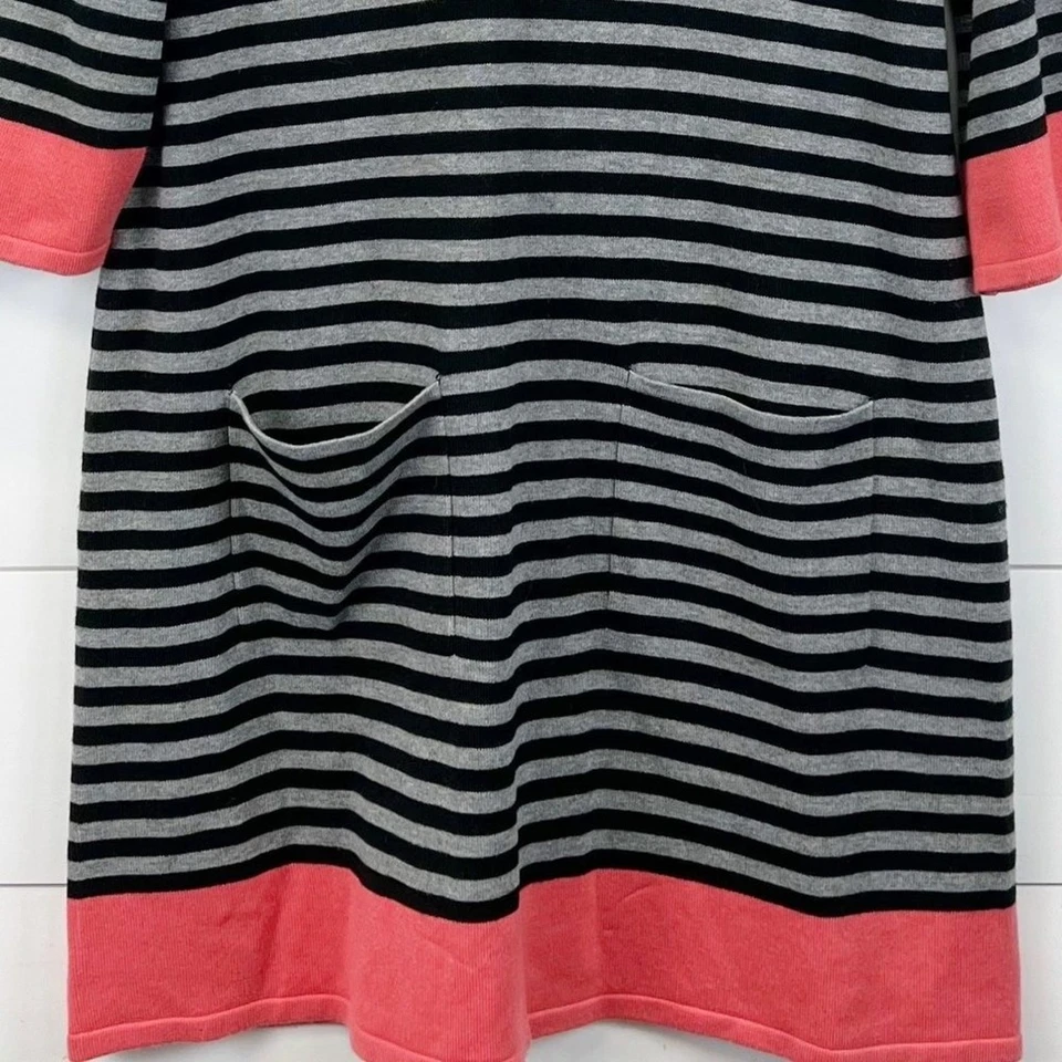 Vestido Suéter Eliza J Para Mujer XL Cambio Bloques de Color Rayas Academia Acogedor Lagenlook Foto 3 de 4