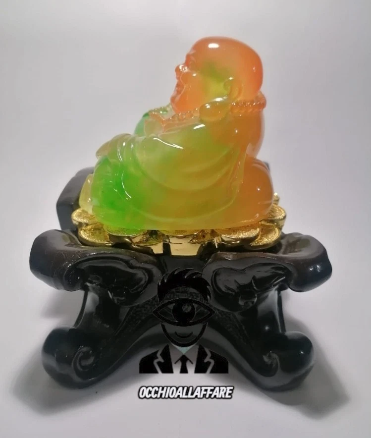 Statuetta Buddha che Ride BUDDHA FELICE Ottimo Regalo di Natale - Immagine 4 di 4