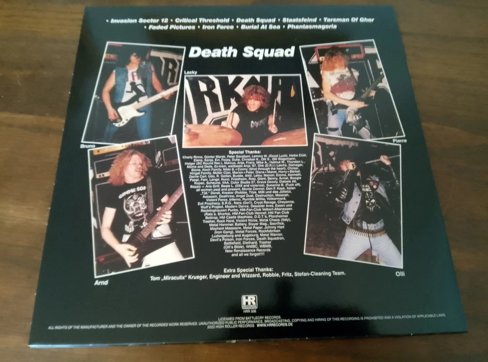 DARKNESS – Death Squad – LP – Splatter Vinyl – Kreator - Sodom – Destruction  - Bild 2 von 3