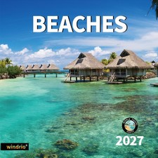 2026-2027 Wall Calendar,Calendar 2026, November 2026 - 12"x24", BEACHES 01
