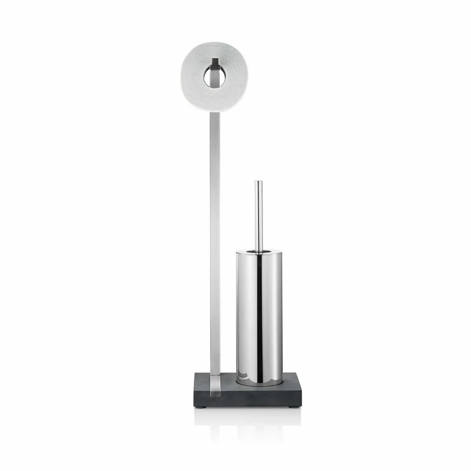 Blomus Menoto Brosse à WC Porte-rouleau en acier inoxydable poli 68820 - Photo 1/1