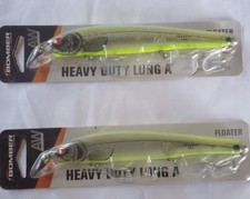 lot of 2 Bomber Heavi Duty Long A Señuelos Super Efectivo Para Peces Grandes 