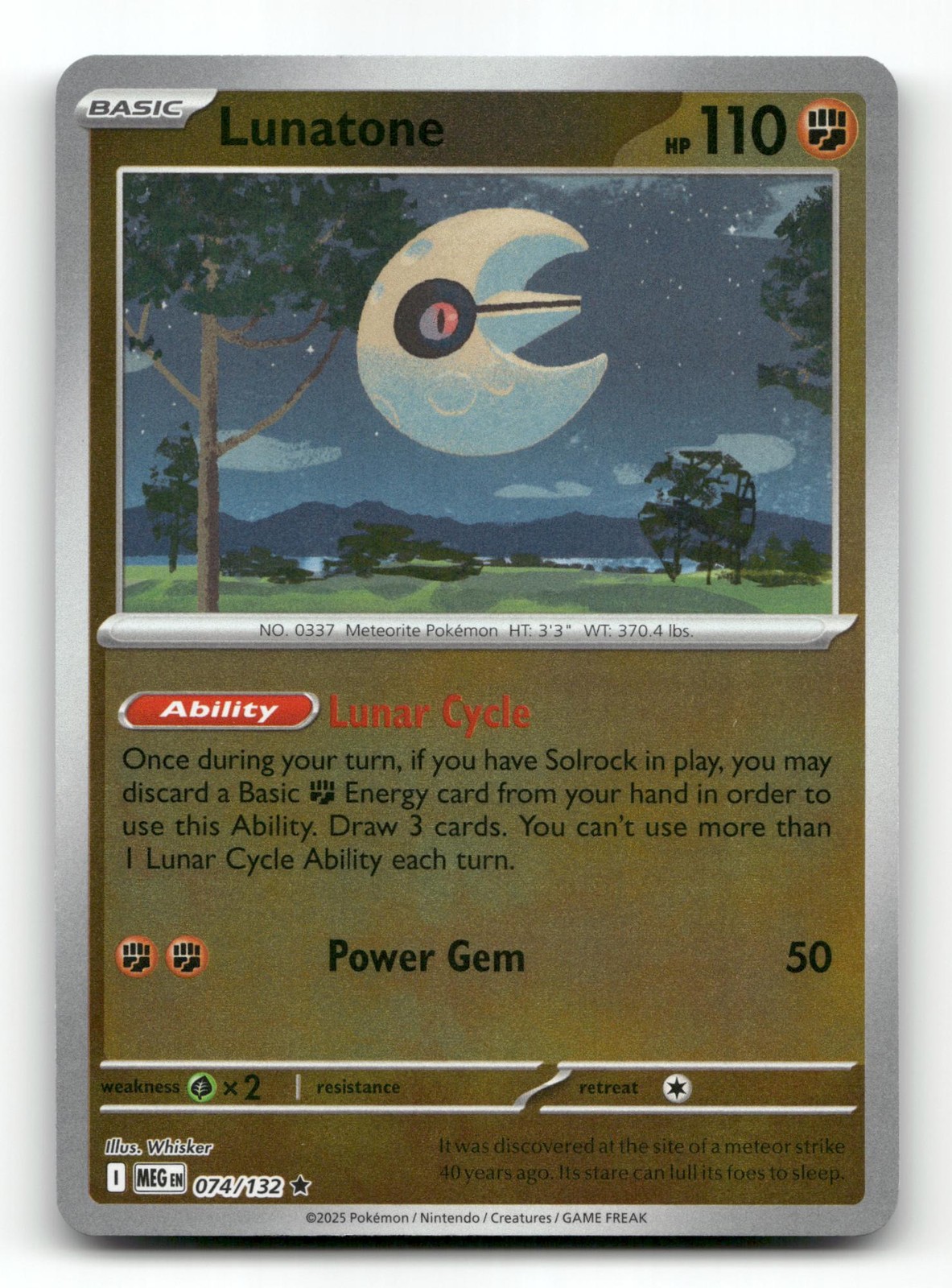 lunatone pokemon card price Lunatone - 004 - ME: Mega Evolution Promo