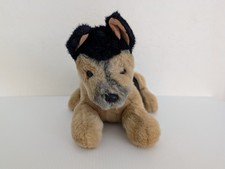 Large German Shepherd Plush Dog Stuffed Animal Realistic Black Tan Vtg Walmart