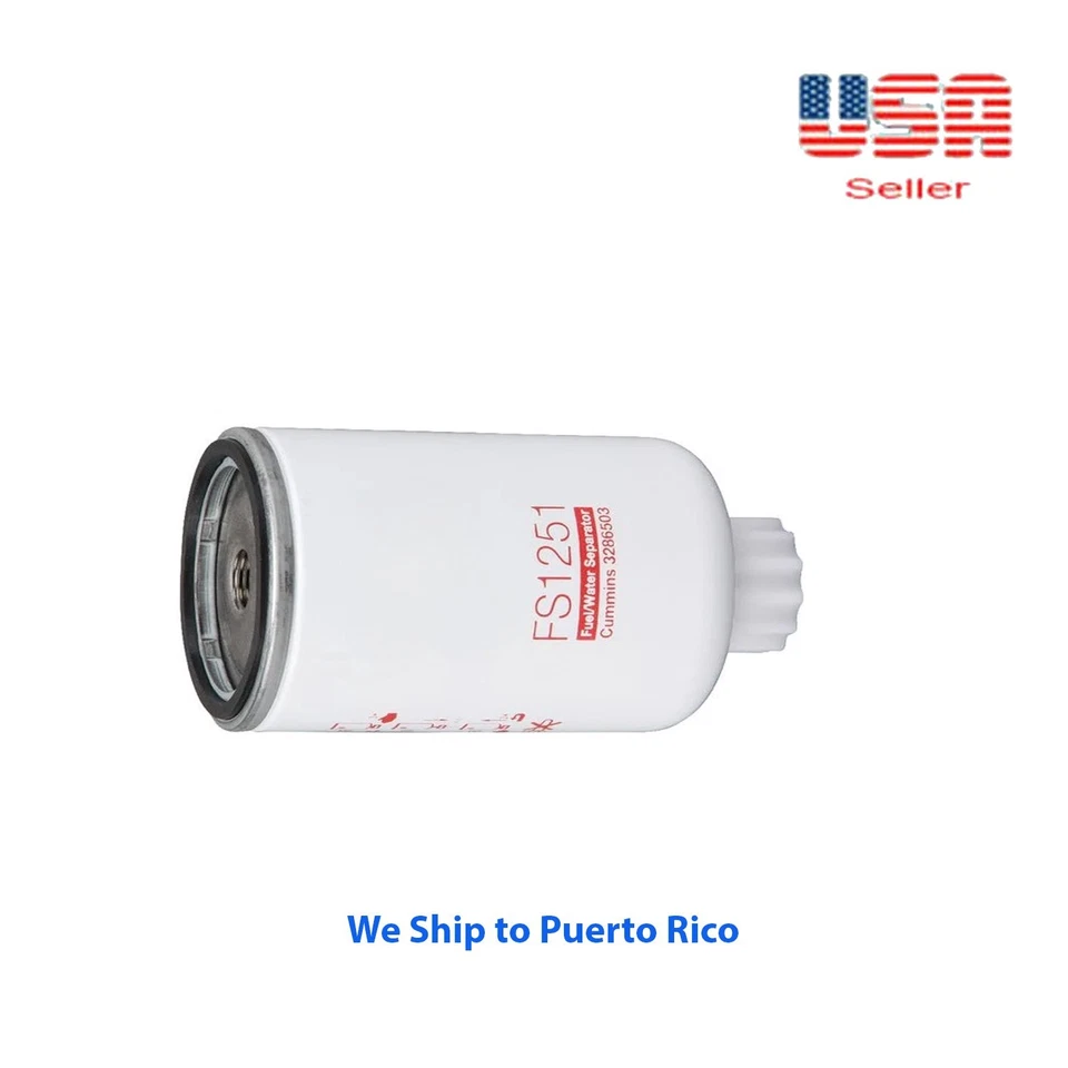 Filtro separador de combustible/agua 6 X FS1251 apto para estuche Cummins Volvo Foto 2 de 4
