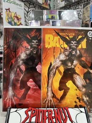 Absolute Batman #15 Dave Wilkins Exclusive Spot Foil and Trade 1st JOKER Set NM