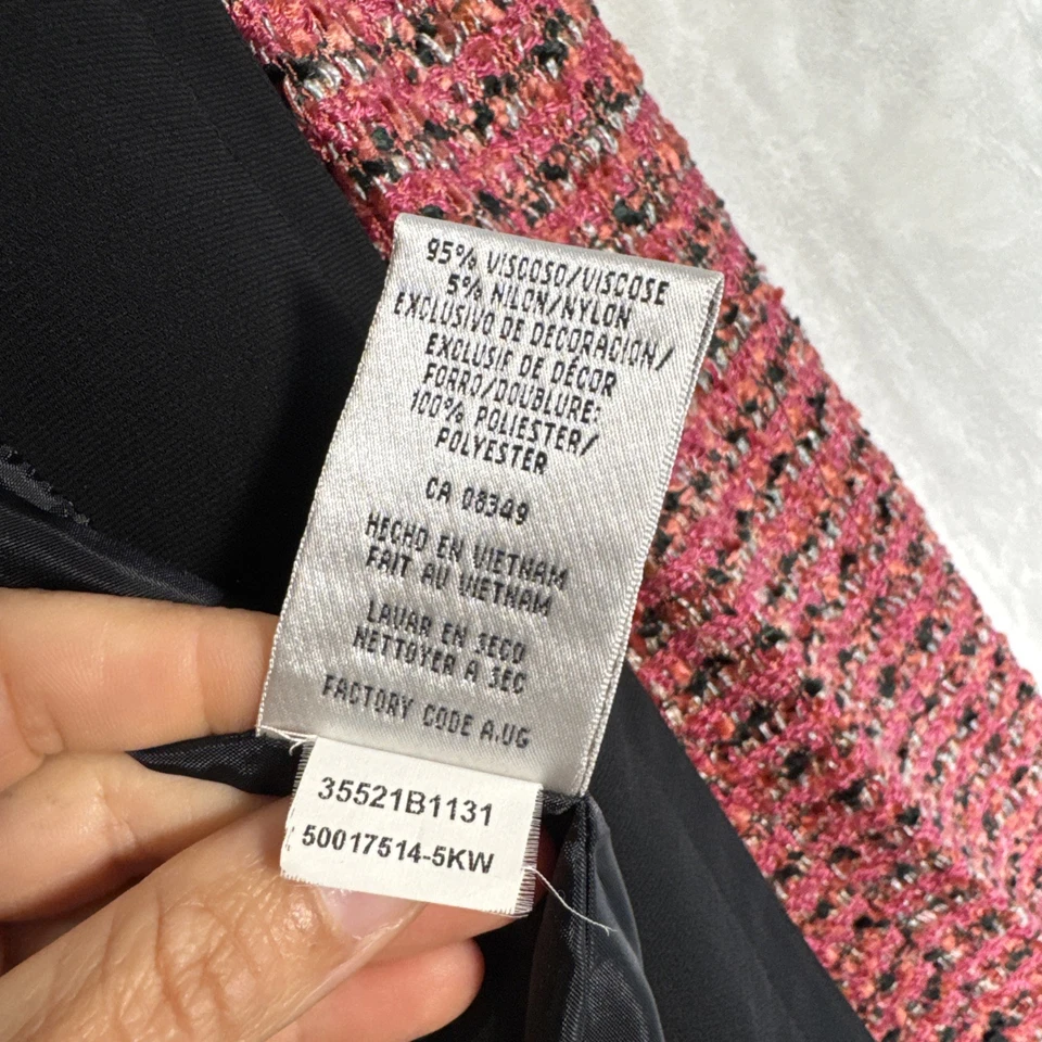 Jones New York Blazer Womens 6 Tweed Jacket Work Office Casual Old Money Career - Image 4 of 4