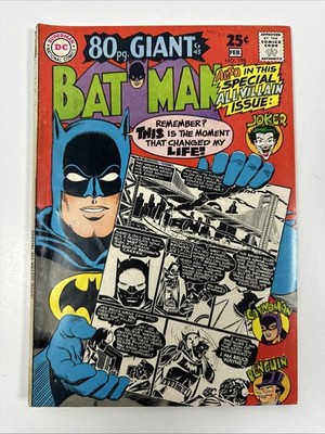 Batman #198 DC 80 Page Giant G-43 All Villains Issue Joker Penguin 1967