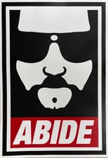 ABIDE The Big Lebowski Poster Art Movie Print VERY RARE