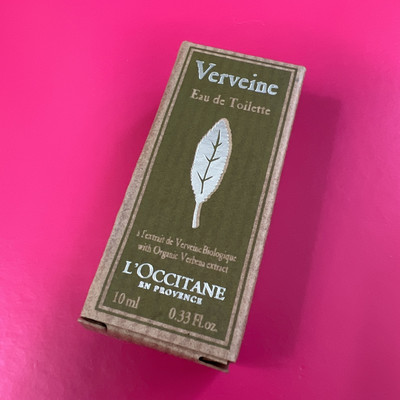 L'Occitane En Provence VERVEINE Eau de Toilette Splash 0.33 oz New in Box Perfum