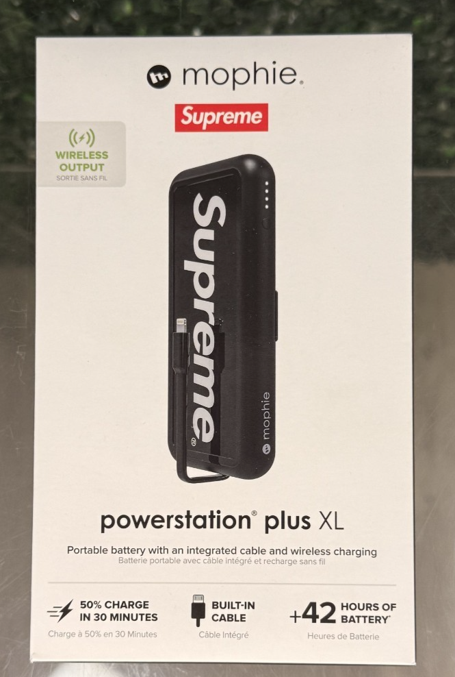 Supreme x Mophie Powerstation Wireless XL Black Brand New | eBay
