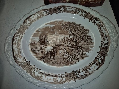 Vintage WH Grindley Scenes of Constable Plates and Dishes Ravenhead Goblets Used - Picture 4 of 16