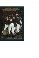 2001 TOPPS DIVISION SERIES METS DEFEAT GIANTS IN 4 GAMES