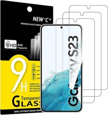 3PCS Screen Protector for Samsung Galaxy S23 6.1 Inch Tempered Glass Scratch Res