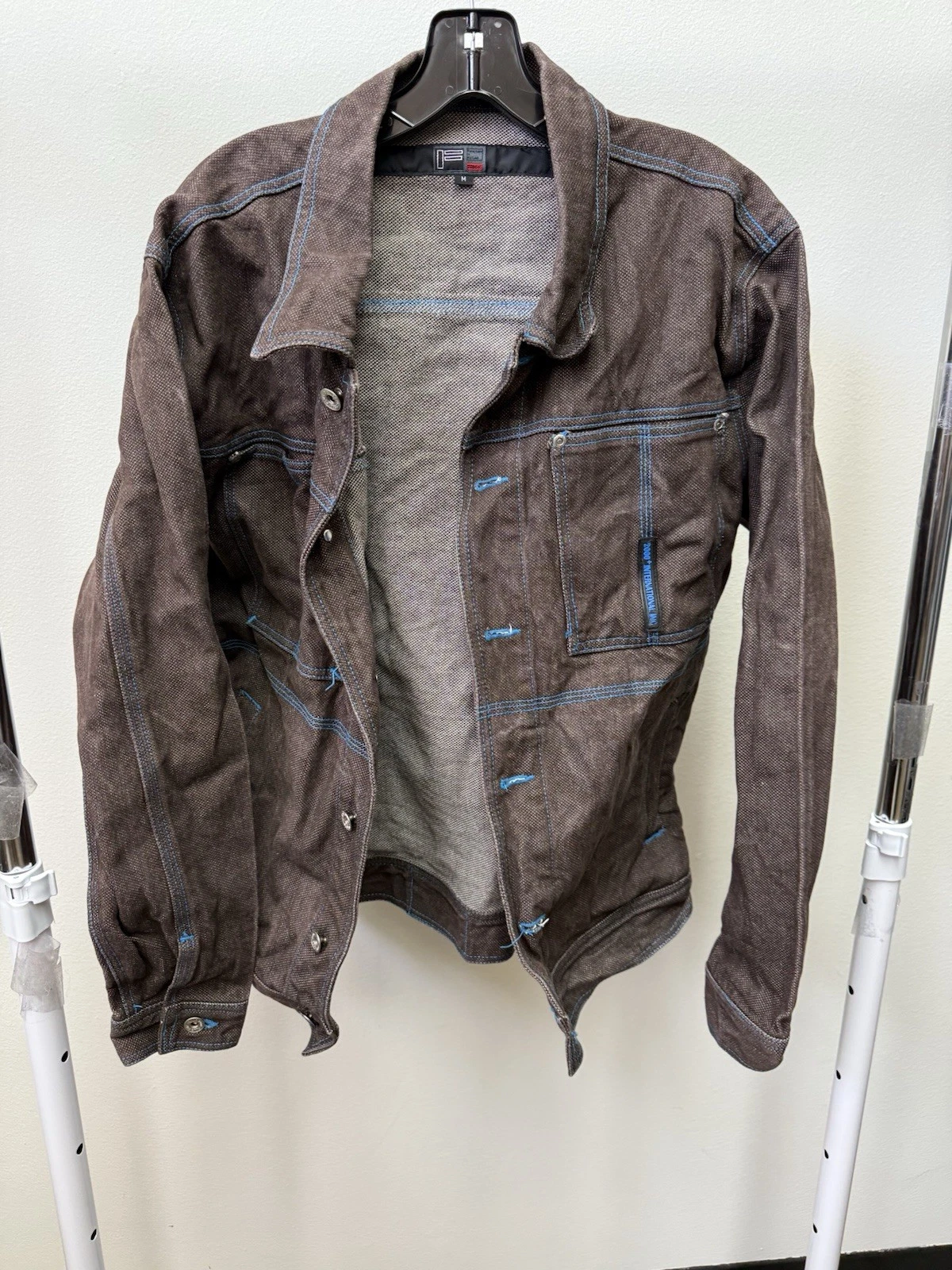 FNF Vintage Jean Jacket Y2K Men's Medium Brown