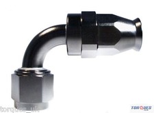 AN -4 (4AN) 90 Degree PTFE Stealth Black Hose Fitting