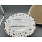 Pampered Chef Celebration Party Plates In Original Box Four Gold Stars Open Box
