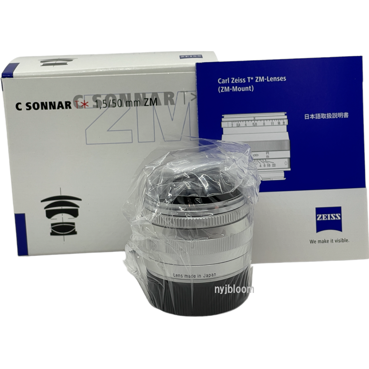New Carl ZEISS C SONNAR T* 50mm f1.5 ZM Mount Lens - SILVER New Carl ZEISS C SONNAR T* 50mm f1.5 ZM Mount Lens - SILVER