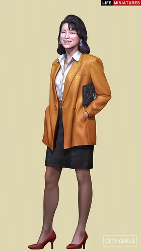 Life Miniatures - CITY GIRLS No.1 - Misaki Toykyo 1989 - Resina 75 mm - LMCG001 - Imagen 7 de 7