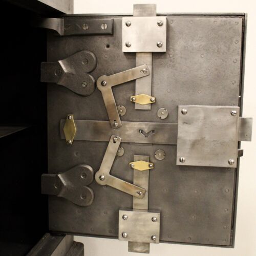 ANTIKE Geldschrank Panzerschrank SAFE STRONGBOX TRESOR CASSAFORTE - Bild 6 von 14