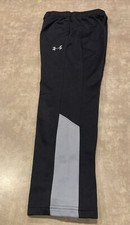 Under Armour Brawler 2.0 Pants,Youth Medium Black  Gray Loose Fit, EUC 