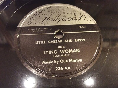 LITTLE CAESAR-RECORDED IN HOLLYWOOD 236-LYING WOMAN/MOVE ME-CAL BLUES 78 1953 EX