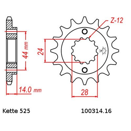 Chain Set Honda XRV750 Africa Twin 90-92 Chain DID 525 VX3 124 Open 16/46 - Picture 2 of 4