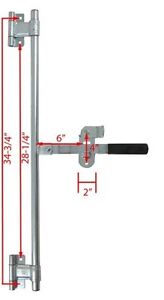 NEW 36" CAM BAR enclosed cargo trailer swing hinge door 