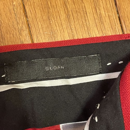 Banana Republic Sloan Fit Hose mittlerer Aufzug rot Business Damen Größe 4L EINIGE TRAGEN - Bild 7 von 24