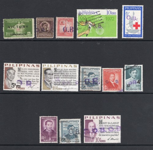 PHILIPPINES OFFICIAL STAMPS COLLECTION LOCAL HANDSTAMPS
