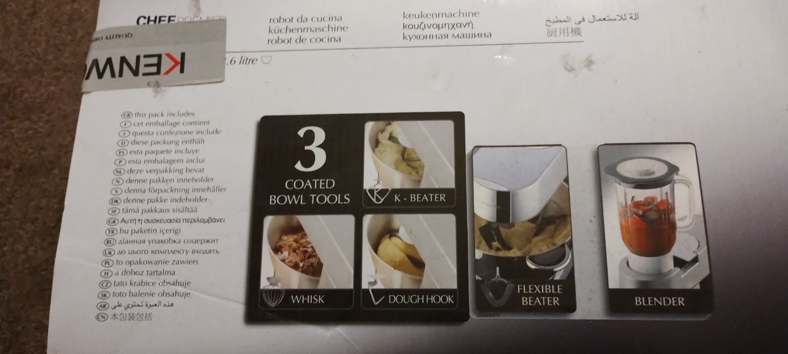 Kenwood Chef Premier KMC510 Stand Food Mixer with Bowl & Genuine