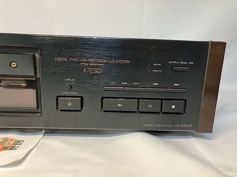 Sony CDP-X7ESD High End CD Player Made in Japan For Parts Sony CDP-X7ESD High End CD Player Made in Japan For Parts