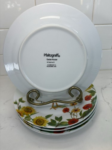 Pfaltzgraff Garden Rooster Daphne B (5) Dinner & (5) Salad Plates - Picture 3 of 12