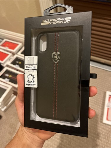 New Black Scuderia FERRARI iPhone X Phone Hard Case