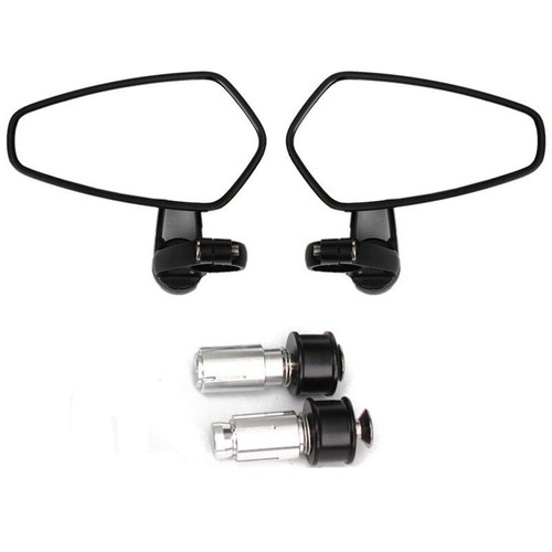 Motorcycle CNC 7/8" Bar End Rearview Mirrors For Monster 400 797 800 1100 1200 - Picture 7 of 12