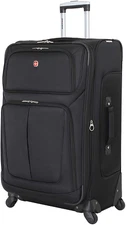 Sion Softside Expandable Roller Luggage, Black, Checked-Large 29-Inch