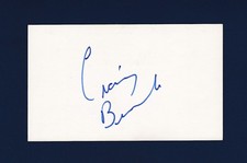 Craig Berube signed hockey index card