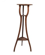 Sellette d'époque 1900 en chêne cérusé Art nouveau