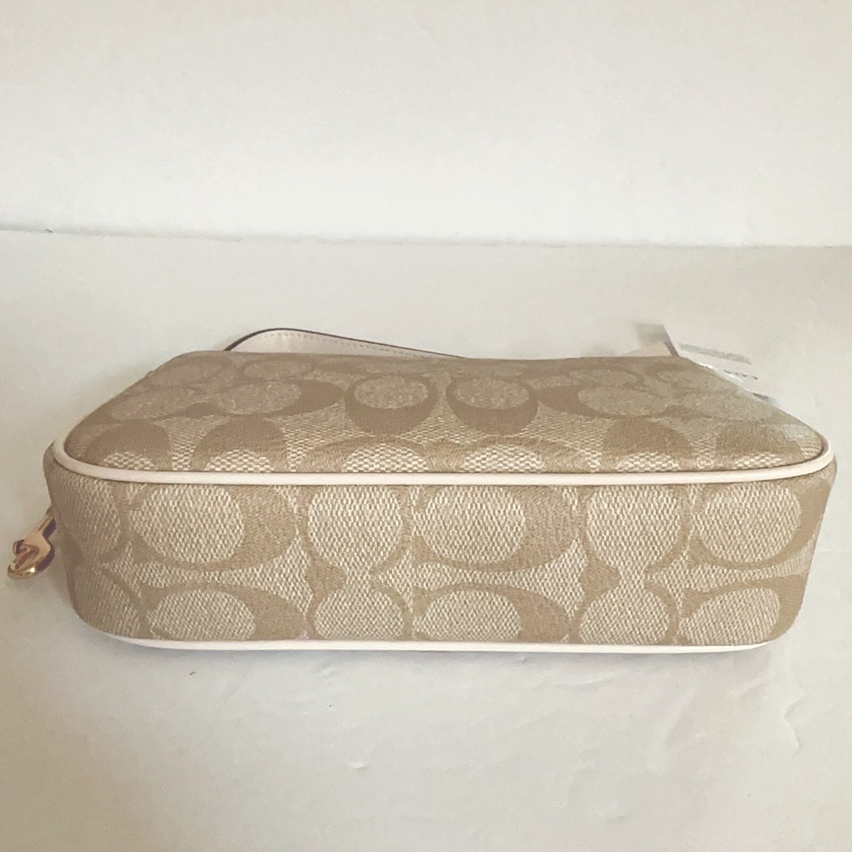 NWT Coach Nolita 19 In Signature Canvas CS442 + Free Pearl Chains