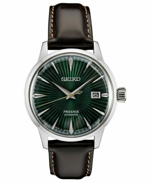 Seiko Presage Black/Green Men's Watch - SRPD37 for sale online | eBay