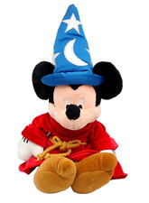 Disney Store MIckey Mouse Fantasia Sorcerer Plush Stuffed Toy 19"