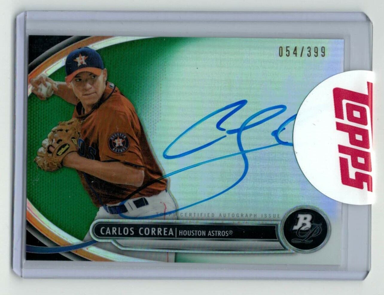 CARLOS CORREA bowman refractor auto