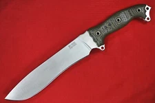 Busse Combat NMFSH Prototype .32" Satin INFI Blade Magnum Green/Black G10 Handle