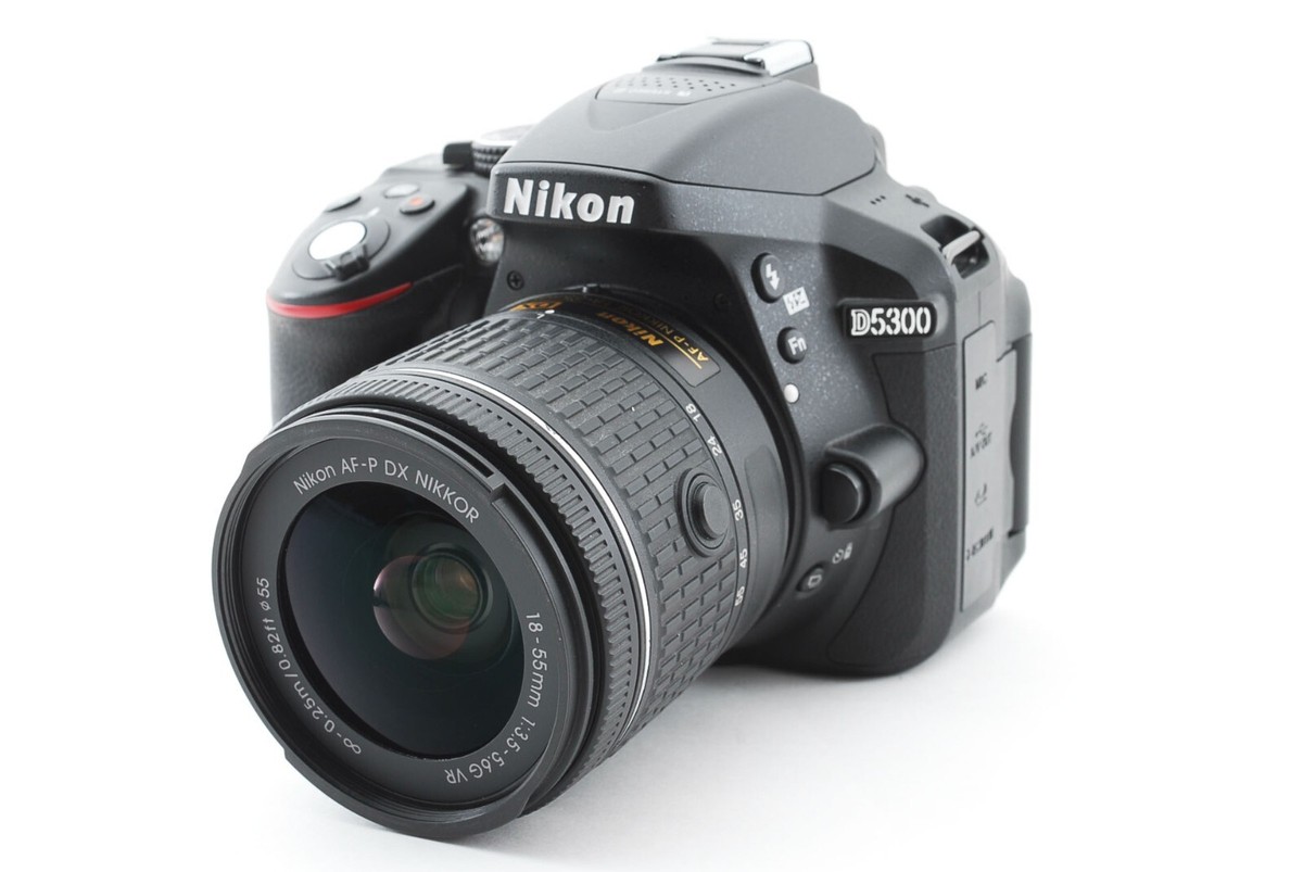 Nikon D5300 24.2MP DSLR Camera w/ AF-P 18-55mm Lens [Near MINT