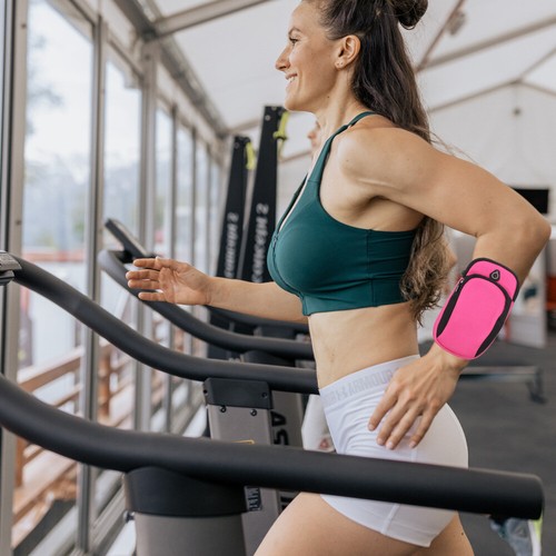 1PC Mobile Phone Arm Bag Portable Sports Arm Bag Pink Exercise Accessories - Zdjęcie 3 z 11