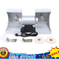 Dental Lab Polishing Lathe Machine Bench Buffing Grinder High Speed Polisher US