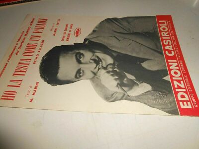 MUSICAL SHEET MUSIC -I have the head like a ballon-from the quartet-ed.casiroli--VINTAGE