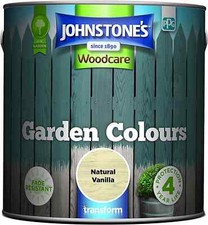 Johnstones Garden Woodcare Paint Colours Fade Resistant 1L 2.5L All Colours