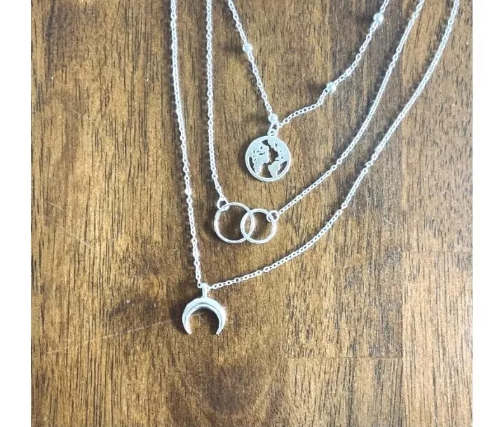 Ellie Sage New In Pkg Adventure seeker multi layer necklace Boho style jewelry