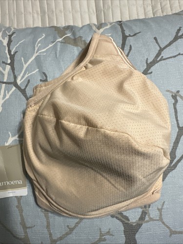Amoena Mastectomy Kelly NWT 2153 Nude Embroidered Wireless Bra Sz 46DD - Picture 8 of 9